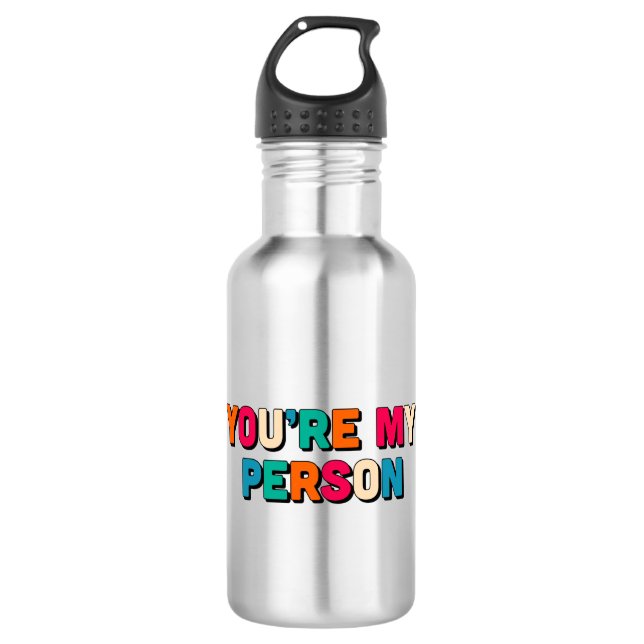 Du bist meine Person Edelstahlflasche (Vorderseite)