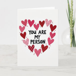 Du bist meine Person Romantische Karte