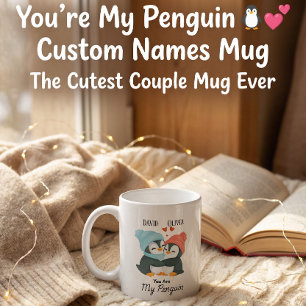 Du bist meine Pinguin - Individuelle Name Paare Kaffeetasse