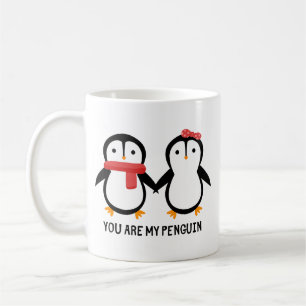 Du bist meine Pinguin-Tasse - Adortable Romantisch Kaffeetasse