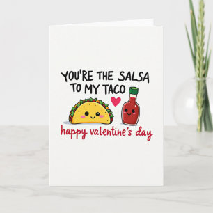Du bist meine Salsa Taco Liebeskarte Karte