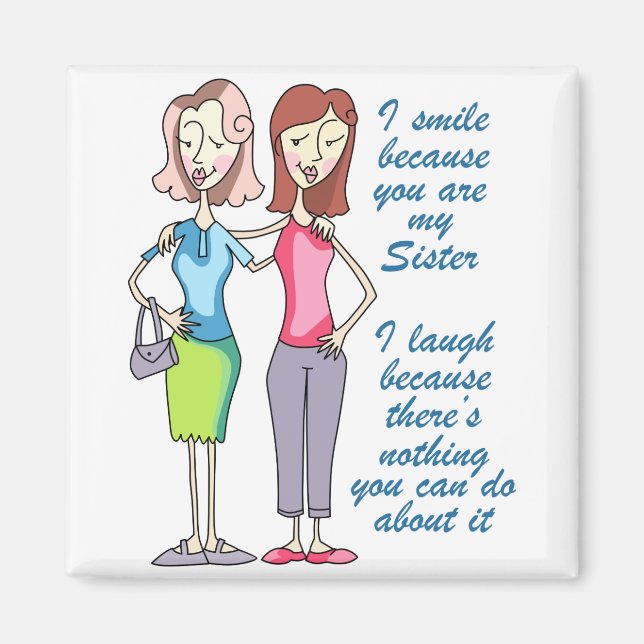 Du bist meine Schwester Magnet (Vorne)