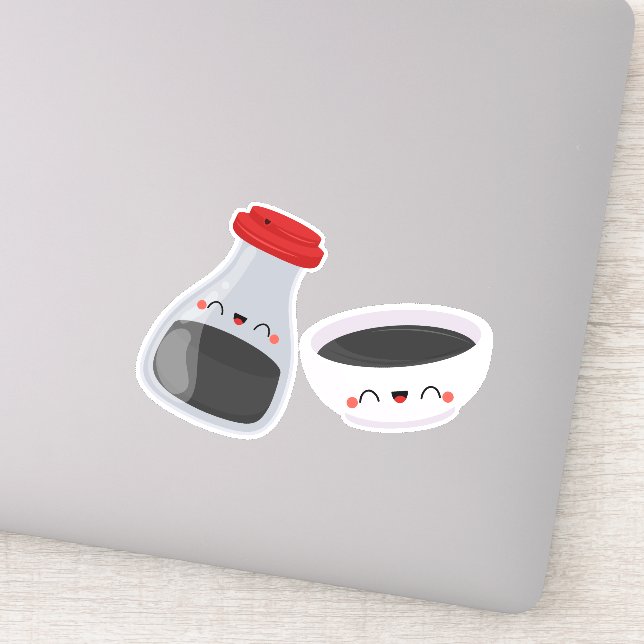 Du bist meine Soja-, Soja- und Sushi-Paare. Aufkleber (Detail)