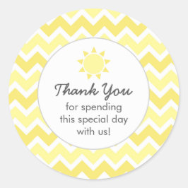 Du bist meine Sonnen-Gefälligkeitstasche danke Runder Aufkleber