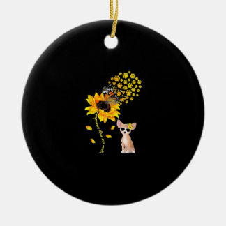 Du bist meine Sonnenblume Chihuahua Männer Frauen Keramik Ornament