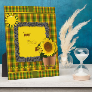 Du bist meine Sonnenblume Plaque Fotoplatte