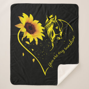 Du bist meine Sonnenblume und mein Pferd Sherpadecke