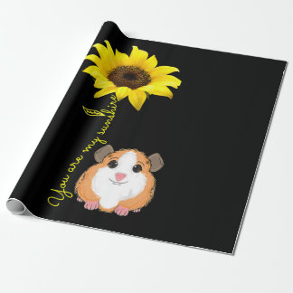 Du bist meine Sonnenblumen-Guinea Mama Geschenkpapier
