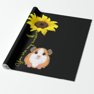 Du bist meine Sonnenblumen-Guinea Mama Geschenkpapier
