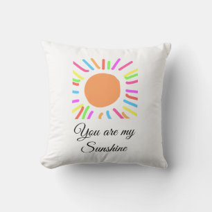 Du bist meine sonnengelbe orange Sonnenstrahlen hi Kissen