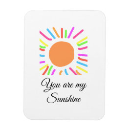 Du bist meine sonnengelbe orange Sonnenstrahlen hi Magnet