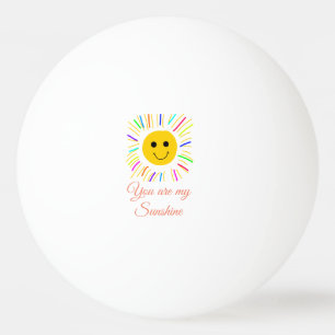 Du bist meine sonnengelbe orange Sonnenstrahlen hi Tischtennisball