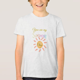 Du bist meine sonnengelbe orange Sonnenstrahlen hi Tri-Blend Shirt