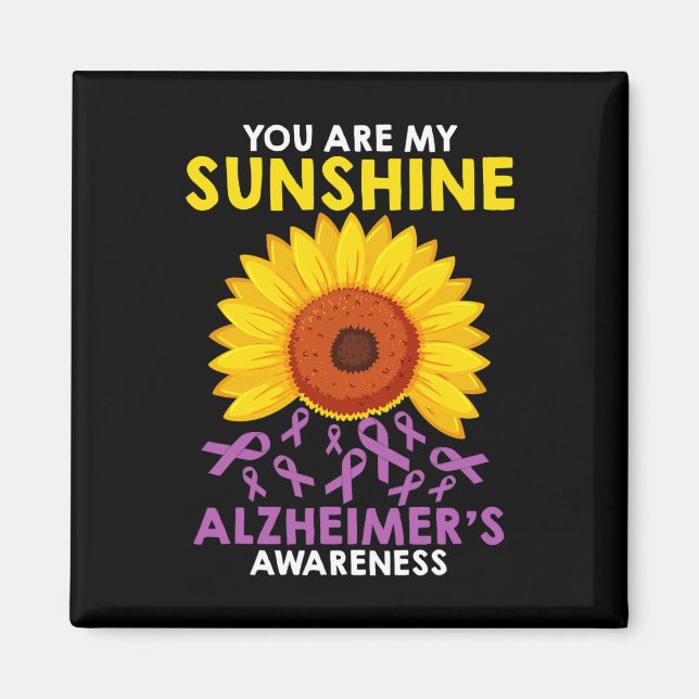 Du bist meine Sonnenschein-Alzheimer-Erkenntnis Magnet (Vorne)