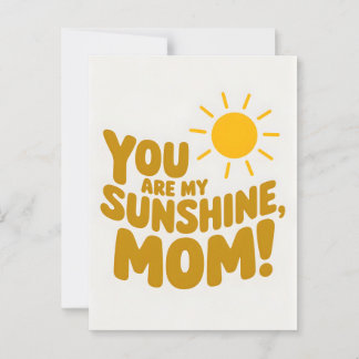 Du bist meine Sonnenschein-Mama! Muttertag Postkarte