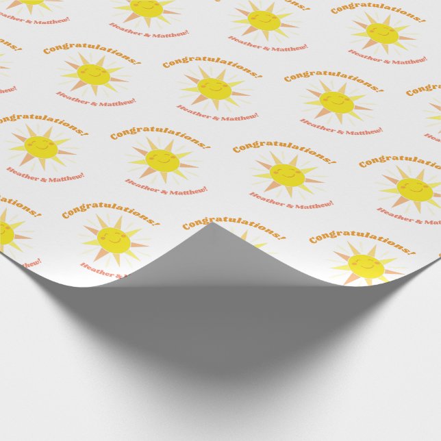 Du bist meine Sonnenschutzdusche Geschenkpapier (Ecke)