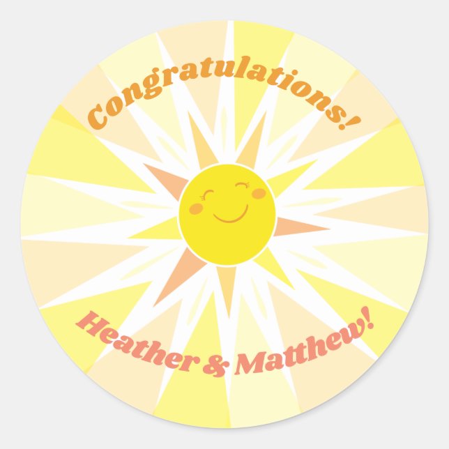 Du bist meine Sonnenschutzdusche Runder Aufkleber (Vorderseite)