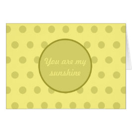 Du bist meine Sonnenschutzkarte (Buttergelb)