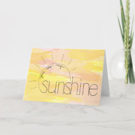 Du bist meine Sonnenschutzkarte Feiertagskarte