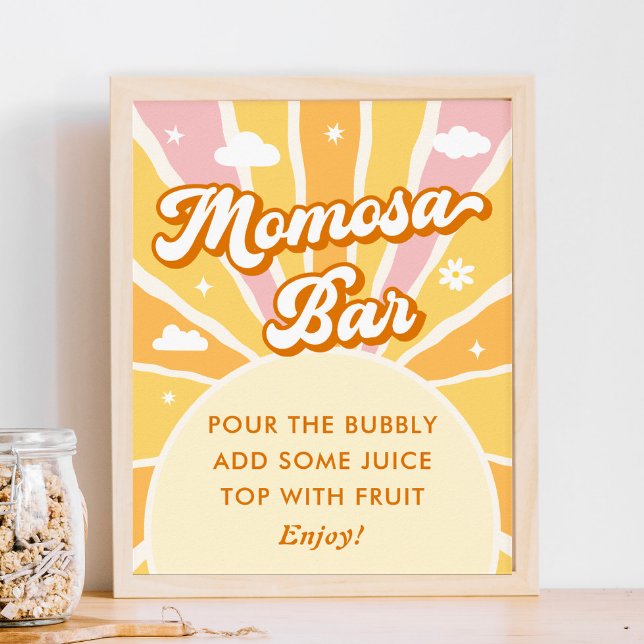 Du bist meine Sunshine Baby Shower Momosa Bar Poster (Von Creator hochgeladen)
