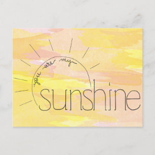 Du bist meine Sunshine-Postkarte Postkarte