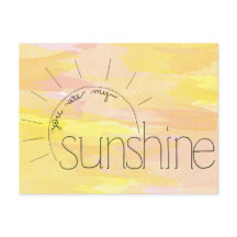 Du bist meine Sunshine-Postkarte