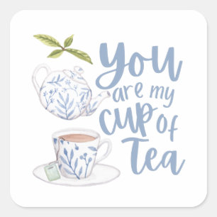 Du bist meine Tasse Tee Aufkleber
