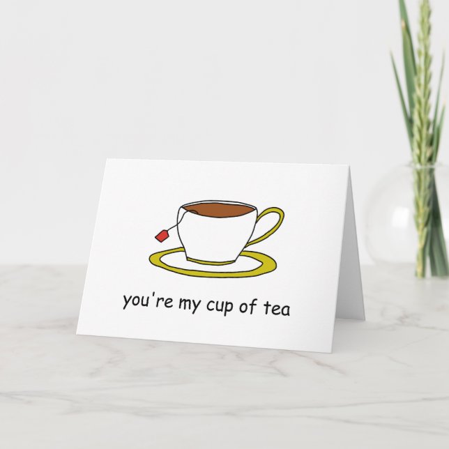 Du bist meine Tasse Tee Karte (Vorderseite)