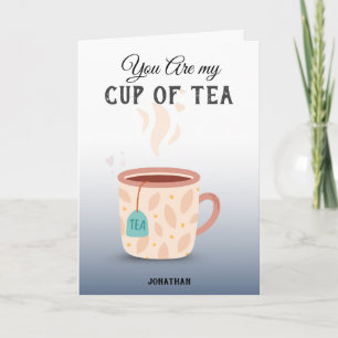 Du bist meine Tasse Tee Lustiger und süßer Valenti Feiertagskarte