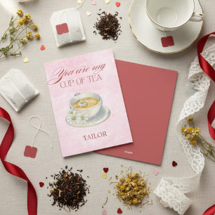 Du bist meine Tasse Tee Lustiger Valentinstag Feiertagskarte