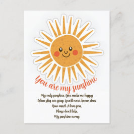 Du bist meine Texte-Begrüßungskarte Feiertagspostkarte