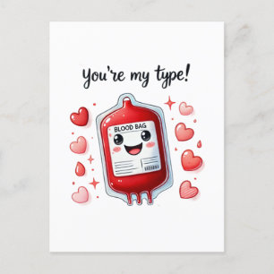 Du bist meine Type Card Postkarte