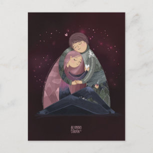 Du bist meine Welt von der Liebe Alexandra Dikaia Feiertagspostkarte