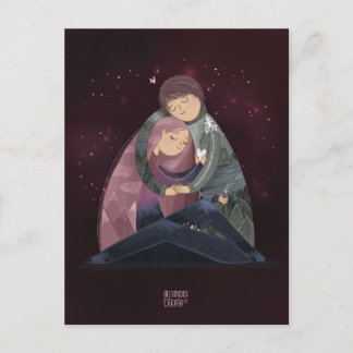 Du bist meine Welt von der Liebe Alexandra Dikaia Feiertagspostkarte