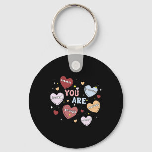 Du bist Mental Health Valentines Herz Candy Psych Schlüsselanhänger