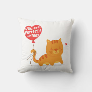 Du bist mir ein romantischer Cat Pun Kissen