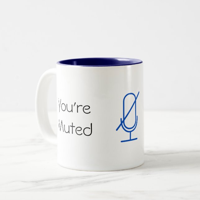 Du bist Mute/du bist unmutierte Tasse (Vorderseite Links)