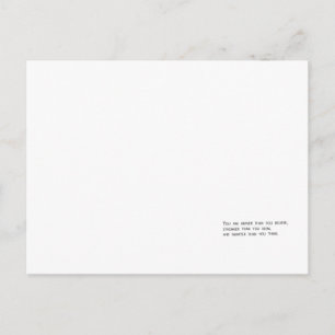 Du bist mutig, als du glaubst postkarte