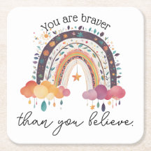 Du bist mutig, positiv Affirmation Geschenk Mama
