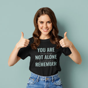 Du bist nicht allein Denke an Inspiration Mint T-Shirt