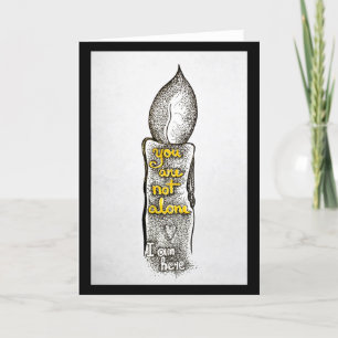 Du bist nicht allein, ich bin hier Freundschaftszi Feiertagskarte