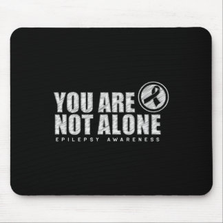 Du bist nicht allein Trage Lila Tag Epilepsie-Bewu Mousepad