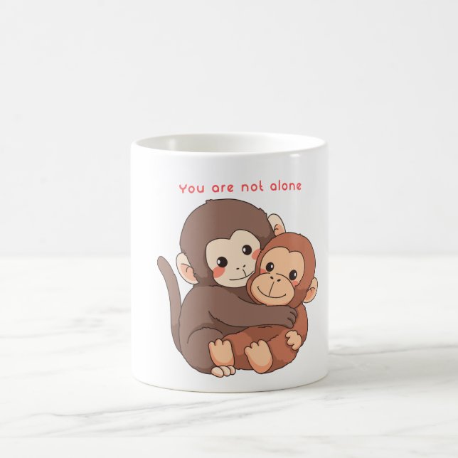 Du bist nicht allein Unterstützung Kaffeetasse (Mittel)