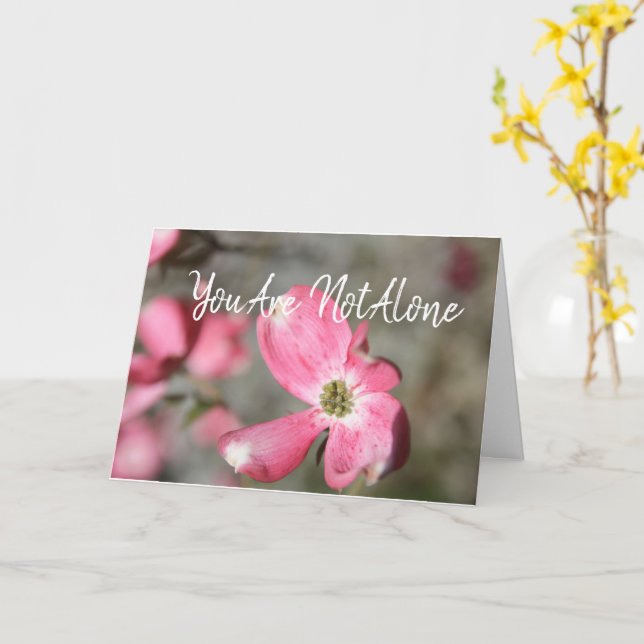 Du bist nicht allein - wir sind hier, um zu helfen karte (Gelbe Blume)