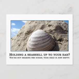 Du bist nicht annähernd so klug, wie du denkst postkarte