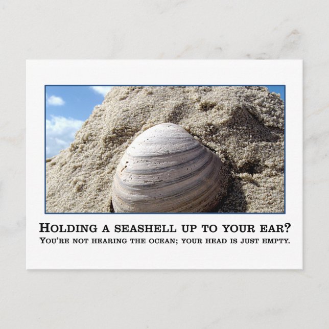 Du bist nicht annähernd so klug, wie du denkst postkarte (Vorderseite)