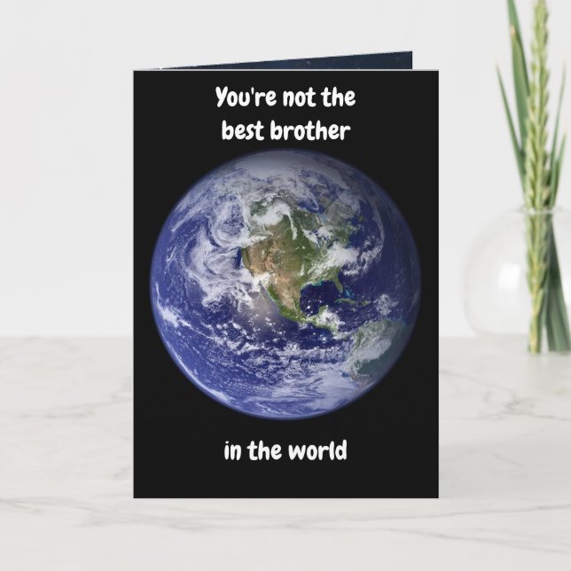 Du bist nicht der beste Bruder der Welt. Karte (Vorderseite)