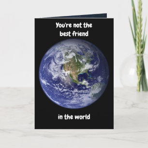 Du bist nicht der beste Freund. Karte