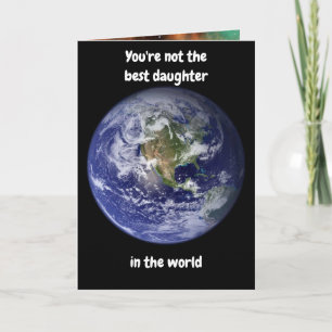 Du bist nicht die beste Tochter. Karte
