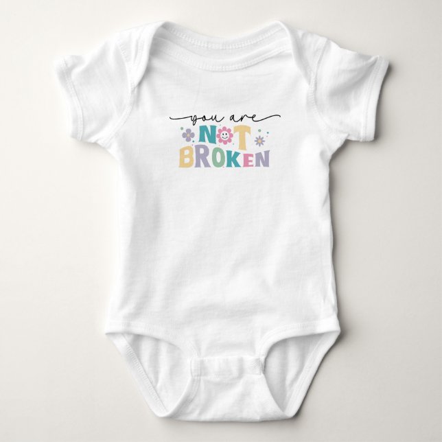 Du bist nicht kaputt baby strampler (Vorderseite)